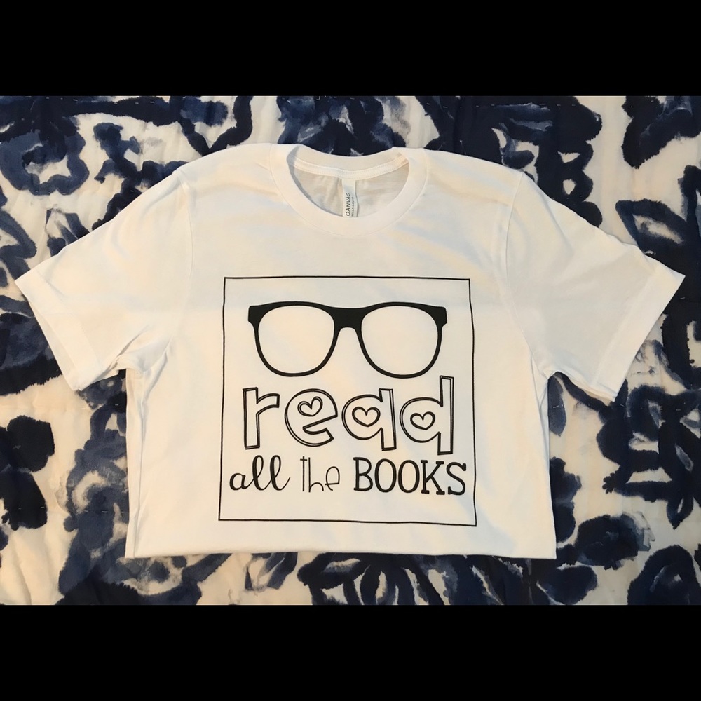 Read All the books tee, read t-shirt, read tee